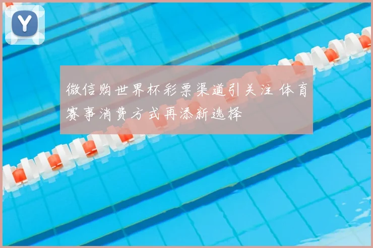 微信购世界杯彩票渠道引关注 体育赛事消费方式再添新选择